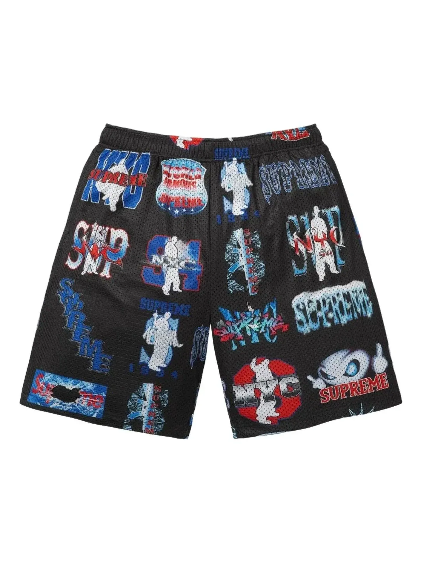 Мужские шорты с принтом Flash Mesh Supreme — изображение 1 из 2, черный