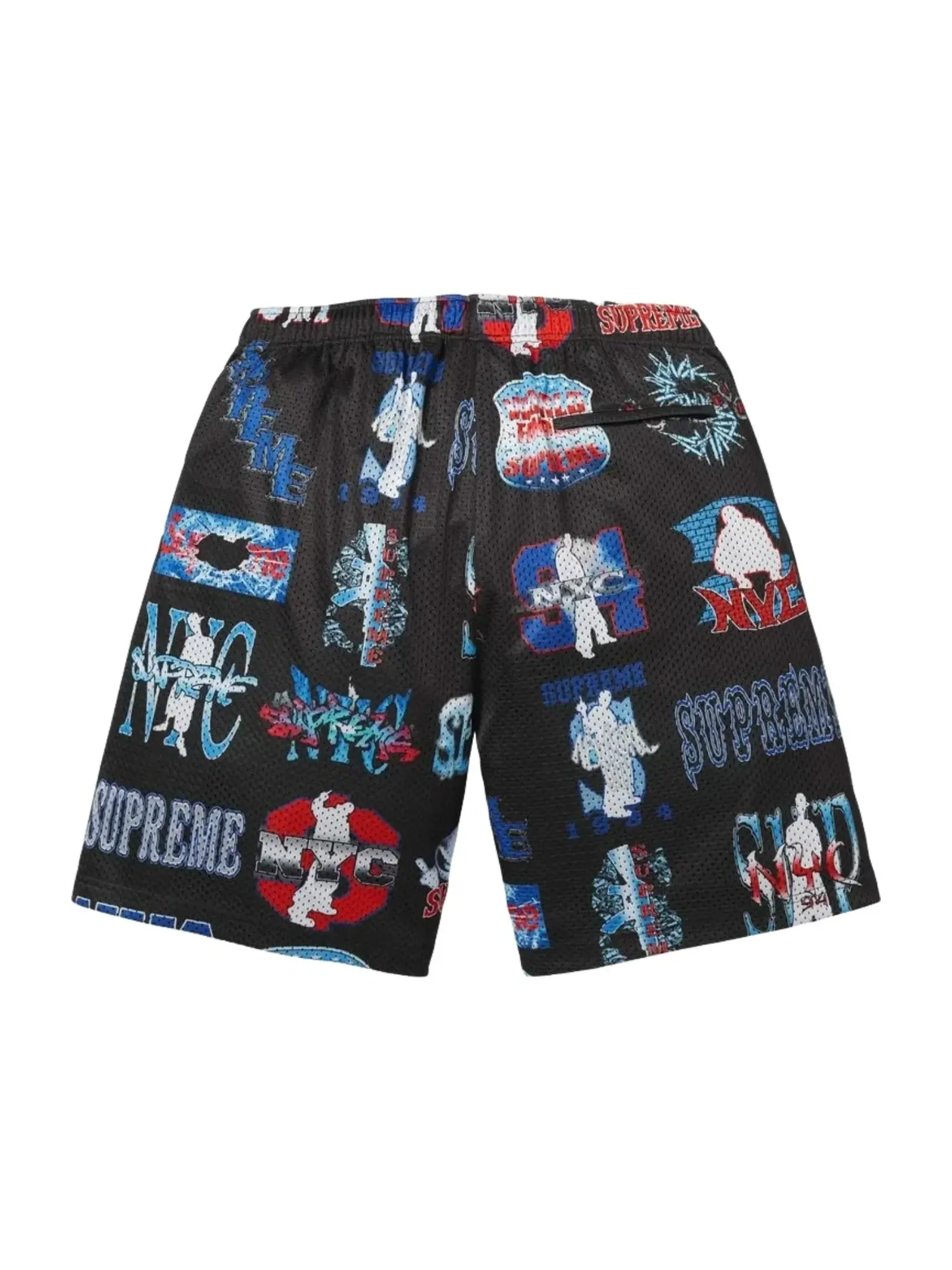 Мужские шорты с принтом Flash Mesh Supreme — изображение 2 из 2, черный