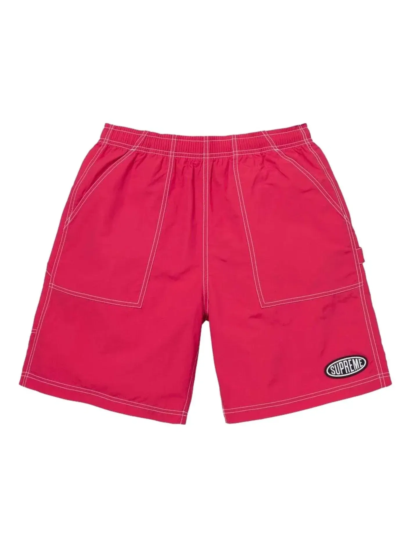 Мужские шорты из нейлона с принтом Supreme SS26 Nylon Painter Short — изображение 1 из 2, красный