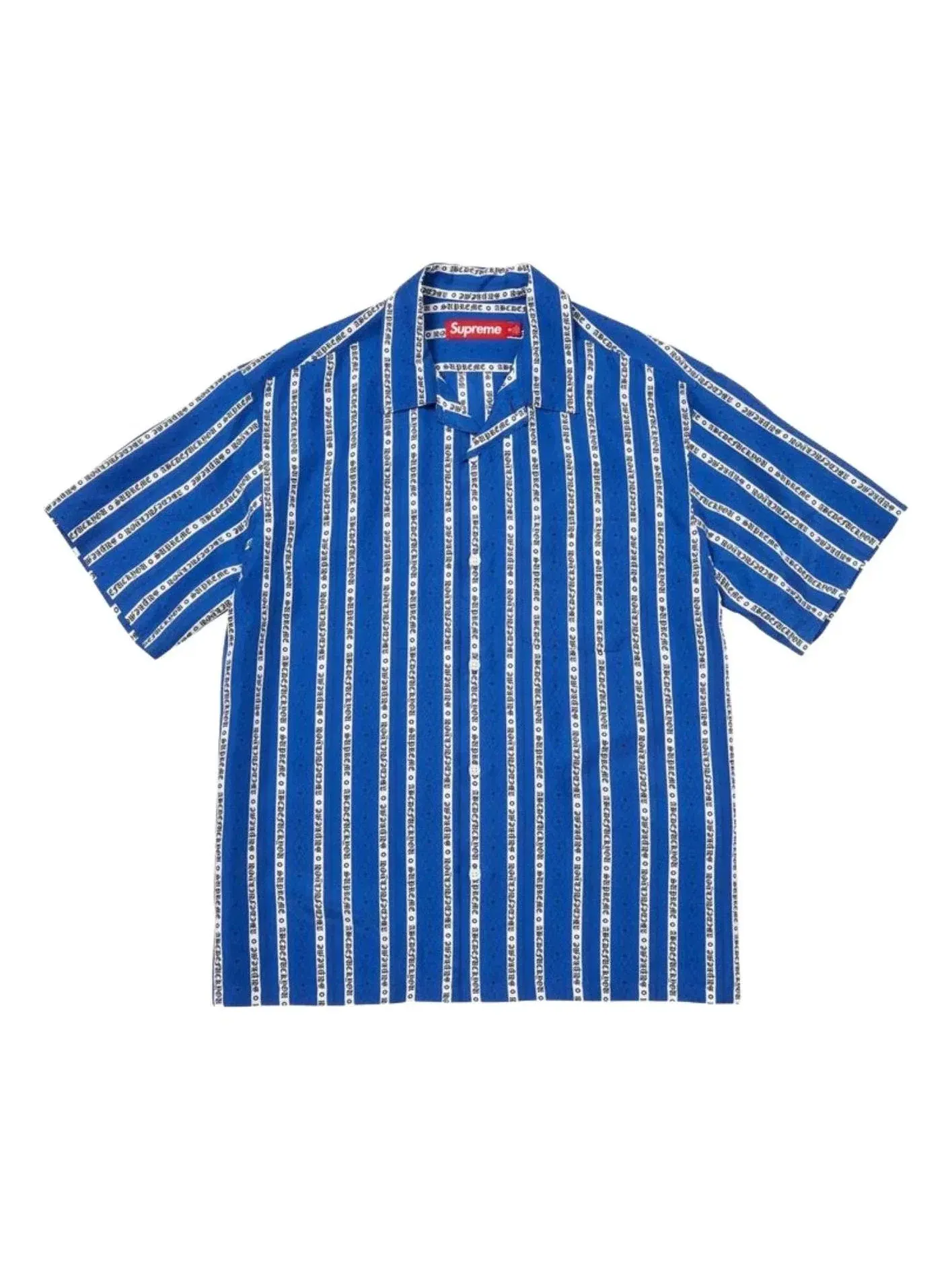 Мужская рубашка с длинным рукавом Old English Stripe Supreme — изображение 1 из 2, синий