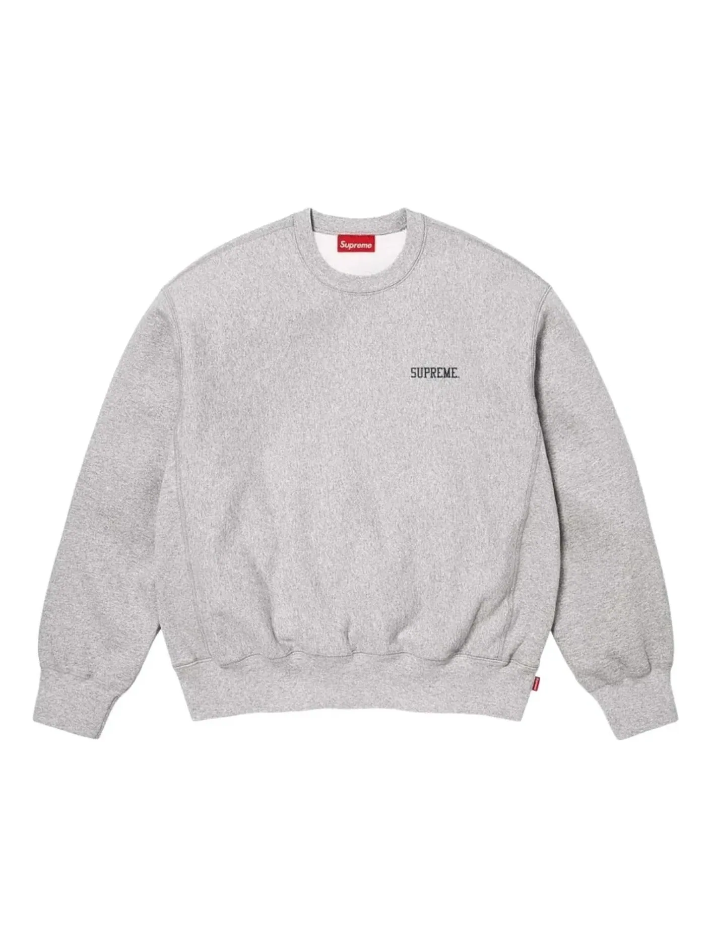 Мужская футболка с длинным рукавом Supreme SS26 Washed Crewneck — изображение 1 из 1, серый