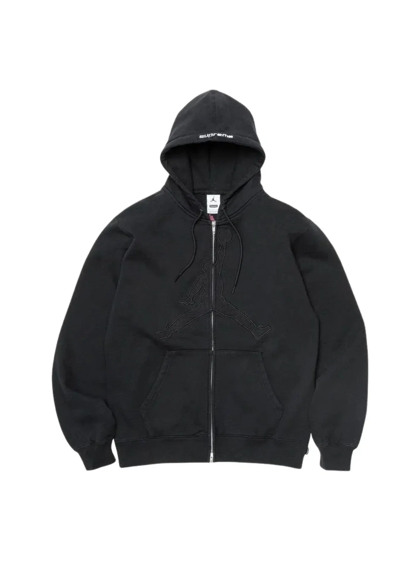 Мужское худи с капюшоном Supreme x Jordan SS26 — изображение 1 из 2, черный