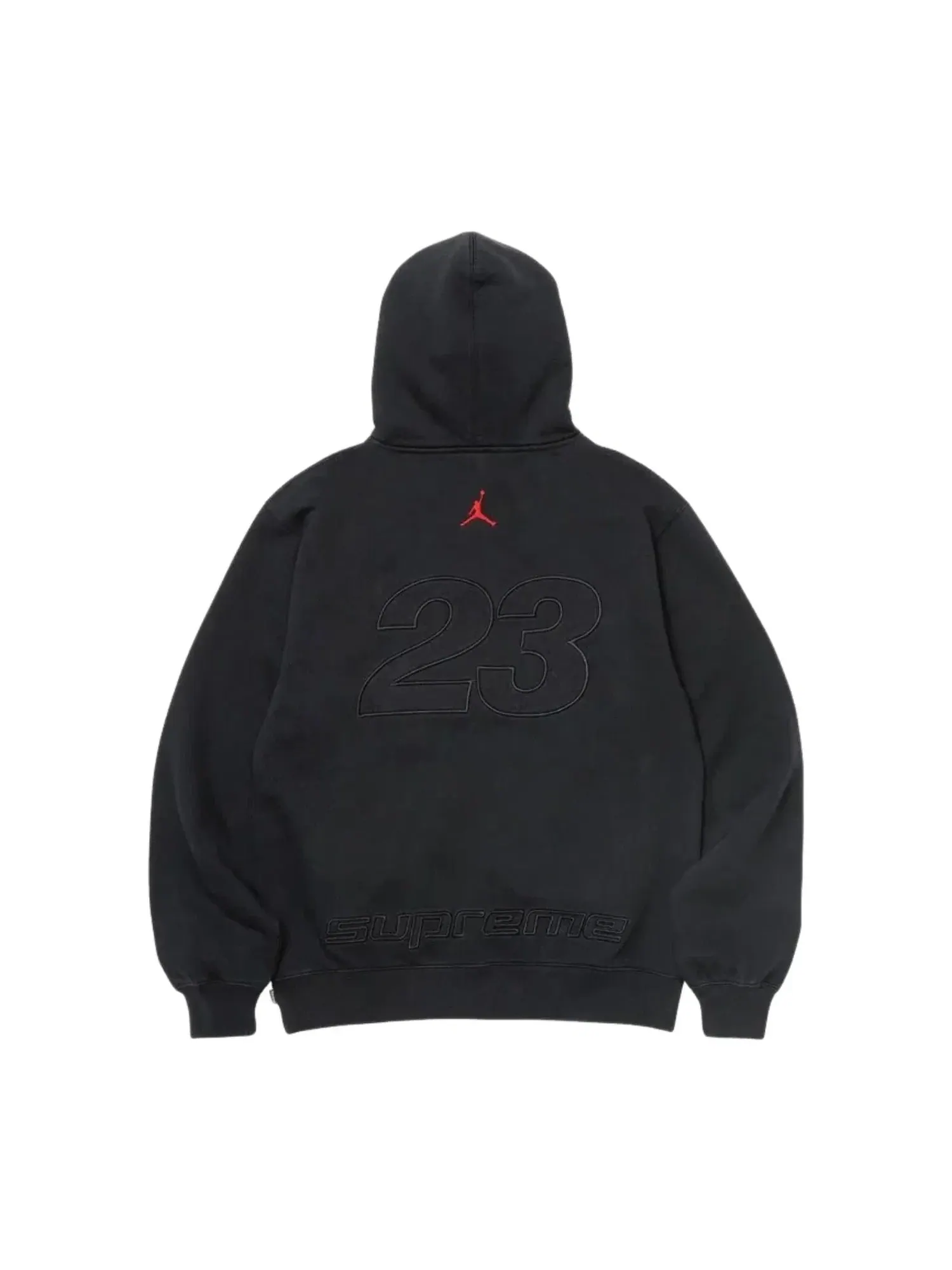 Мужское худи с капюшоном Supreme x Jordan SS26 — изображение 2 из 2, черный