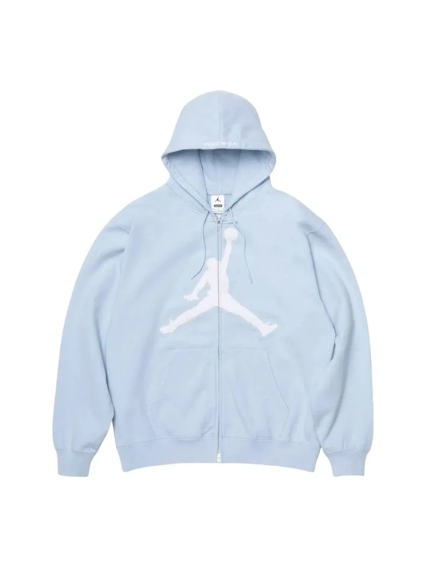 Мужское худи с капюшоном Supreme x Jordan SS26 'Light Blue' — изображение 1 из 2, синий