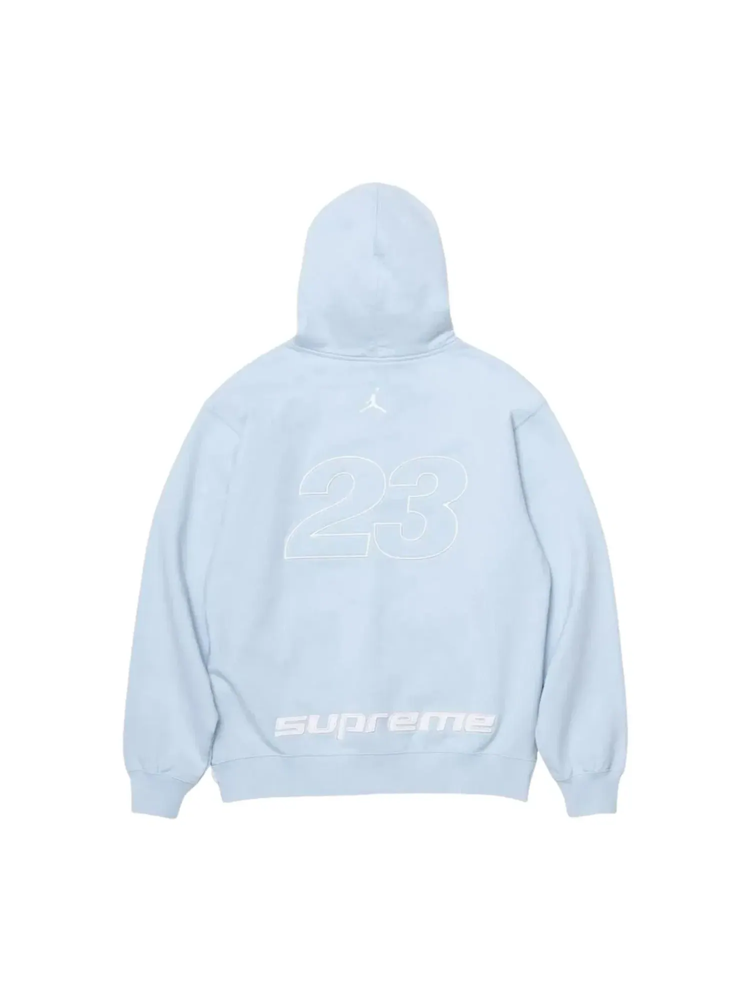 Мужское худи с капюшоном Supreme x Jordan SS26 'Light Blue' — изображение 2 из 2, синий