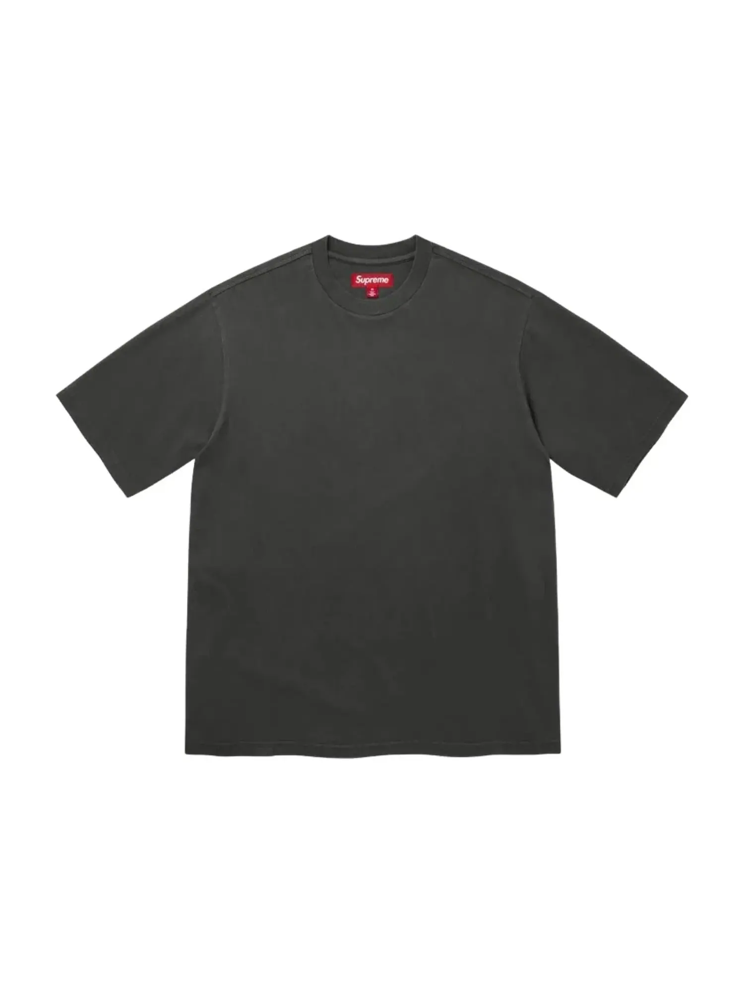 Мужская футболка с принтом Supreme SS26 Rhinestone Script S/S T-Shirt — изображение 2 из 2, черный