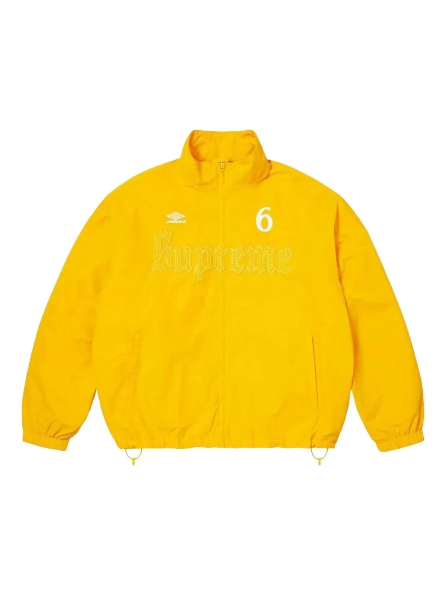 Мужская куртка с принтом Rhinestone Supreme x Umbro — изображение 1 из 1, желтый