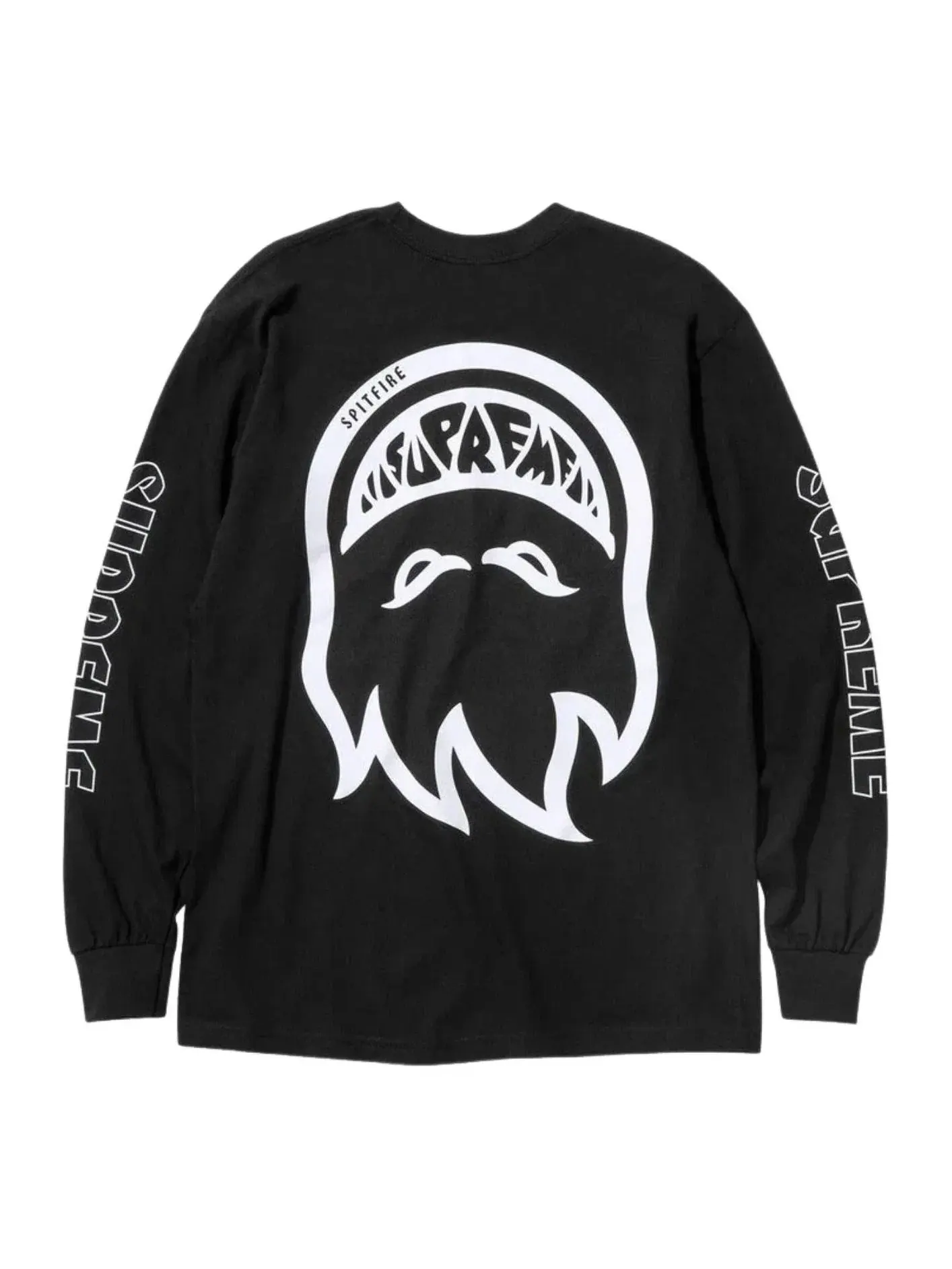 Мужская футболка с длинным рукавом с принтом Supreme x Spitfire SS26 Bighead — изображение 1 из 2, черный