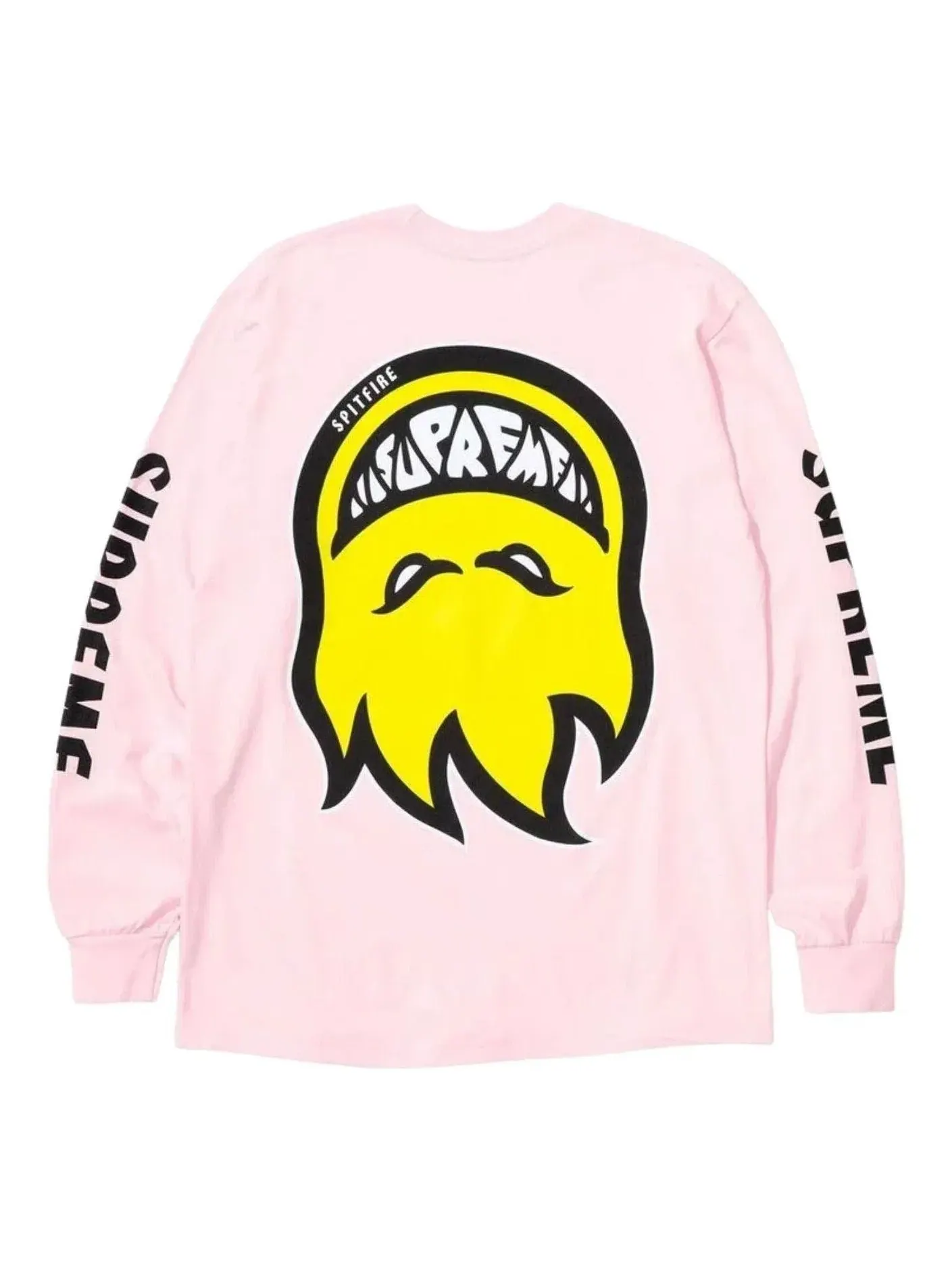Мужская футболка с длинным рукавом с принтом Supreme x Spitfire SS26 Bighead L/S T-Shirt — изображение 1 из 2, розовый