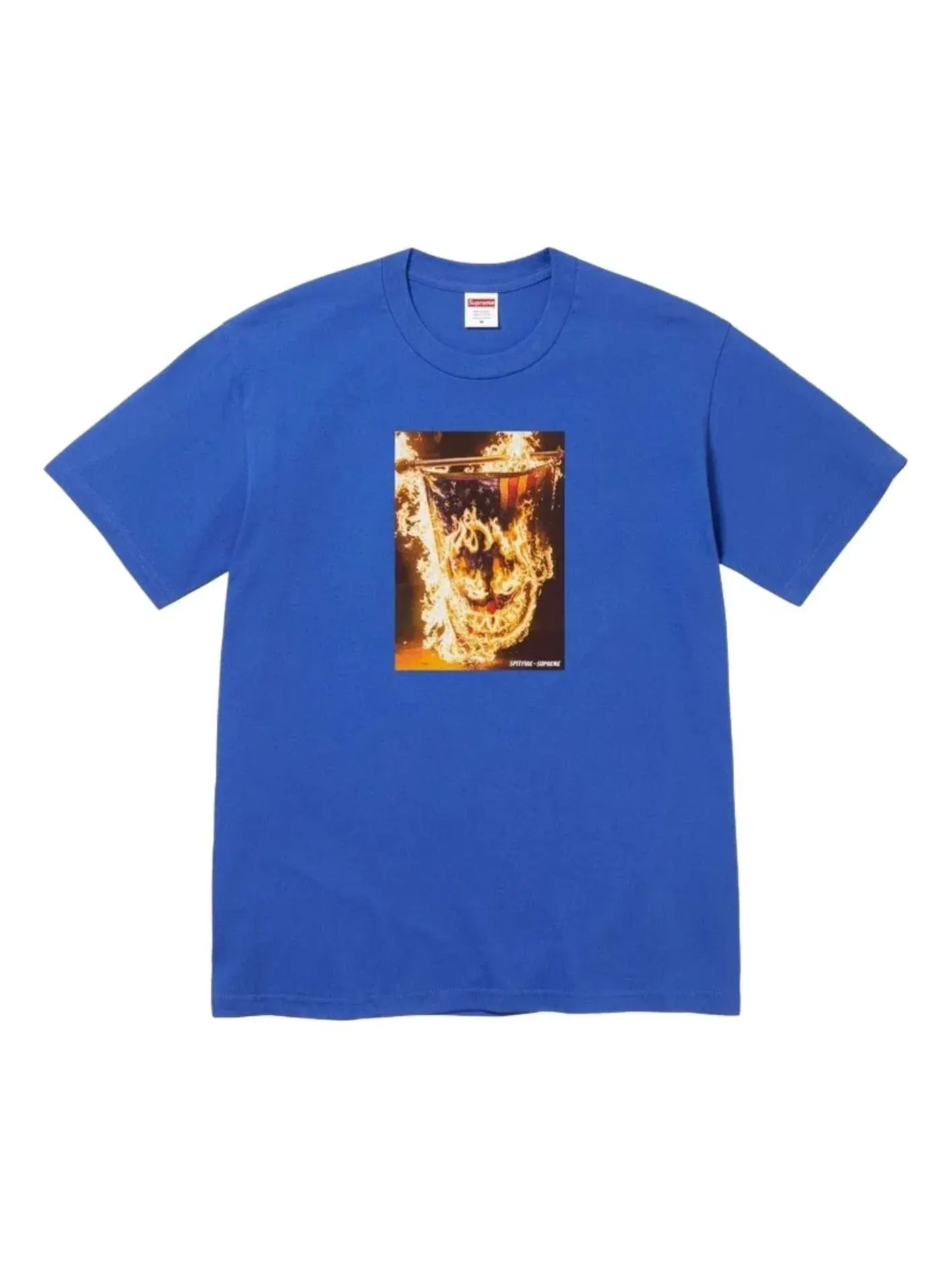 Мужская футболка с принтом Supreme x Spitfire SS26 Flag T-Shirt — изображение 1 из 2, синий