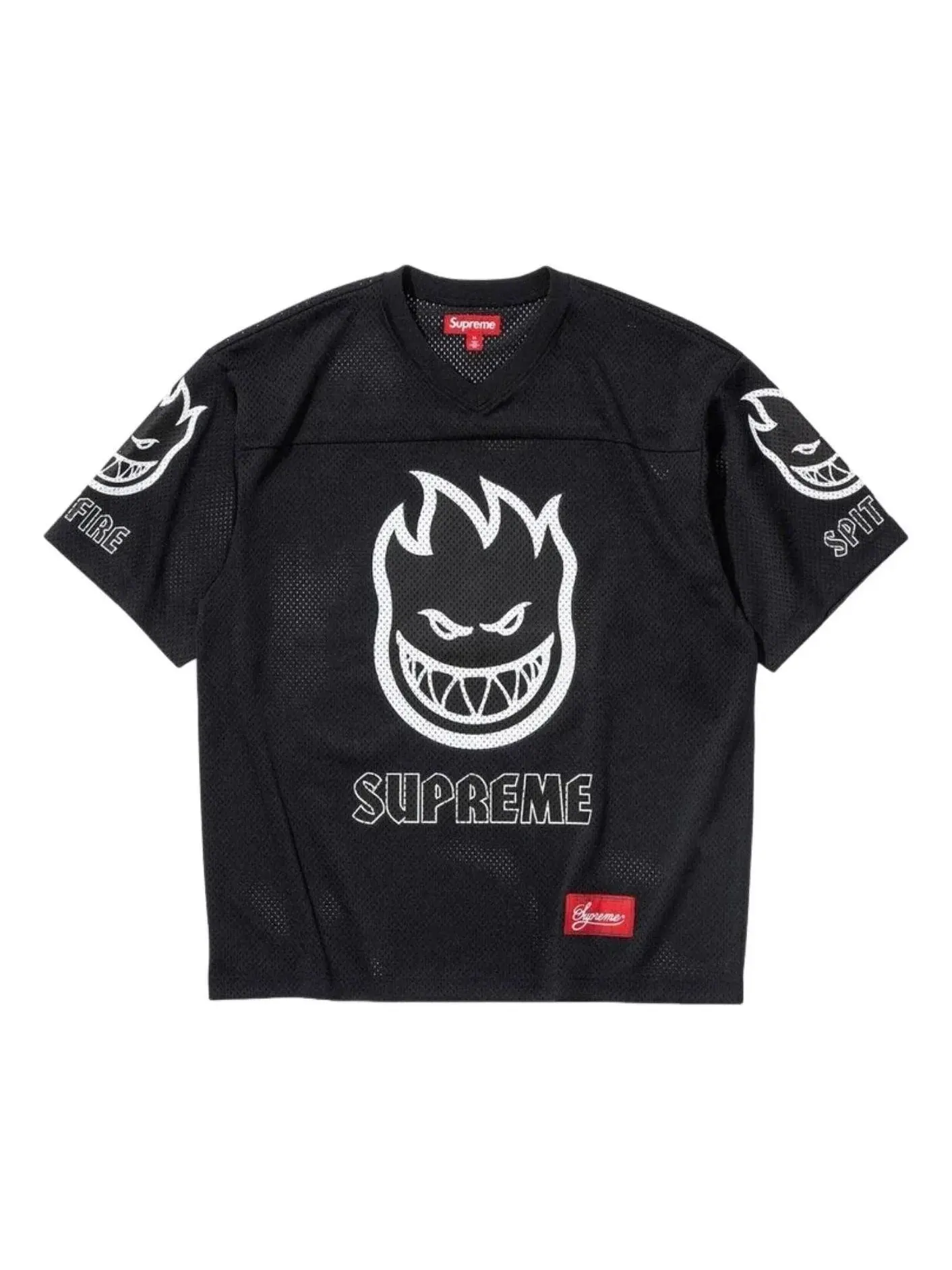 Мужская футбольная джерси с принтом Supreme x Spitfire SS26 — изображение 1 из 2, черный