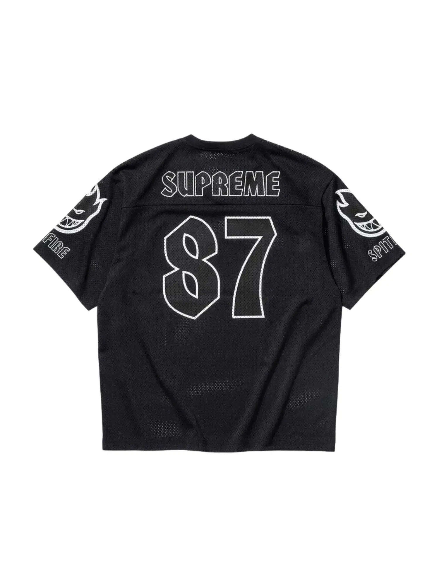 Мужская футбольная джерси с принтом Supreme x Spitfire SS26 — изображение 2 из 2, черный