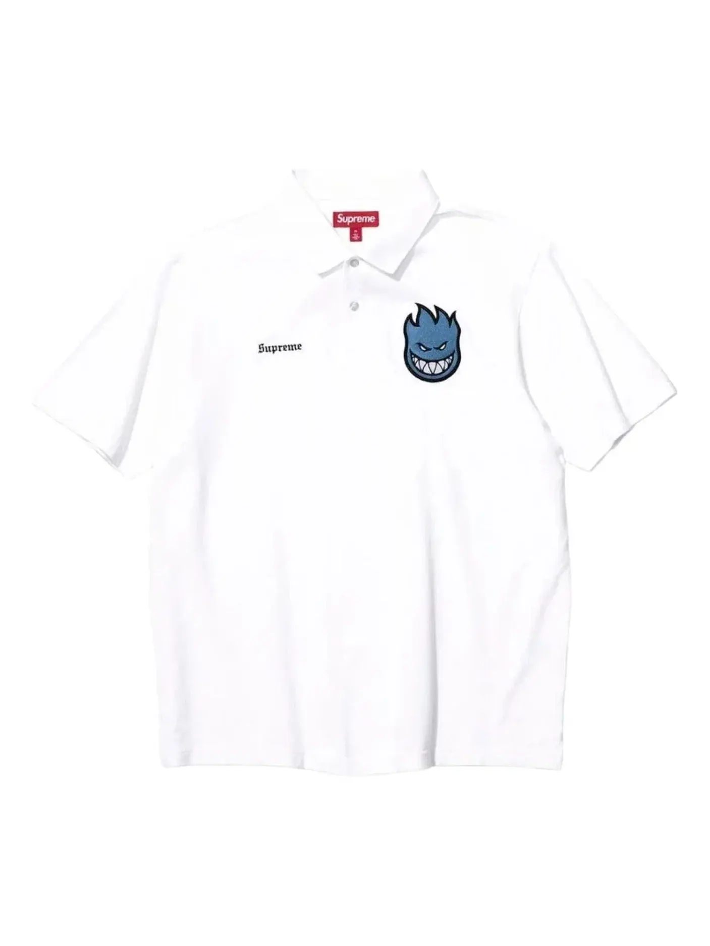 Мужское поло с принтом Supreme x Spitfire SS26 Polo — изображение 1 из 1, белый
