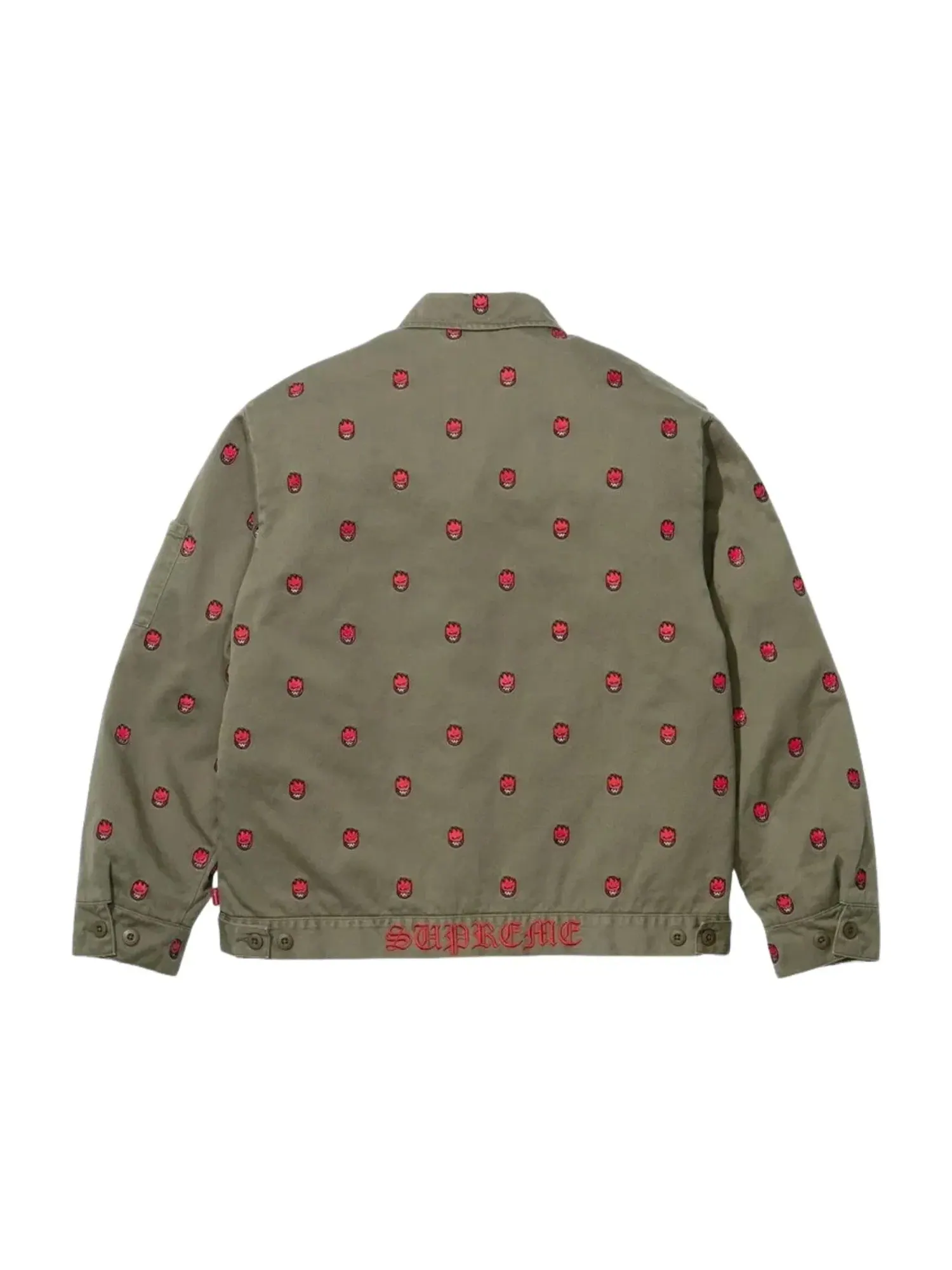 Мужская куртка с принтом Supreme x Spitfire SS26 Work Jacket — изображение 2 из 2, зеленый