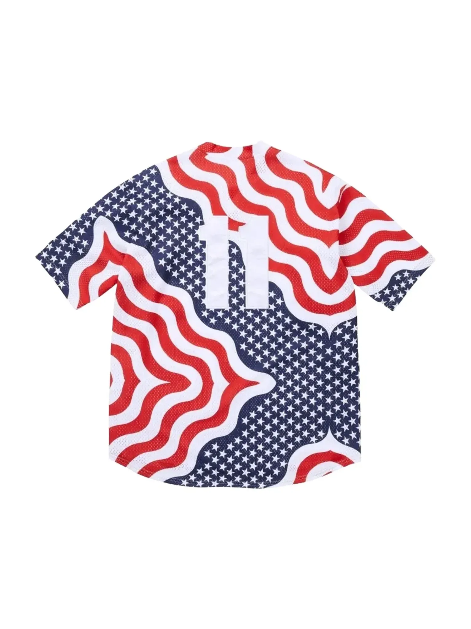 Мужская рубашка-поло с принтом S Logo Baseball Henley Flag Supreme — изображение 2 из 2, мульти