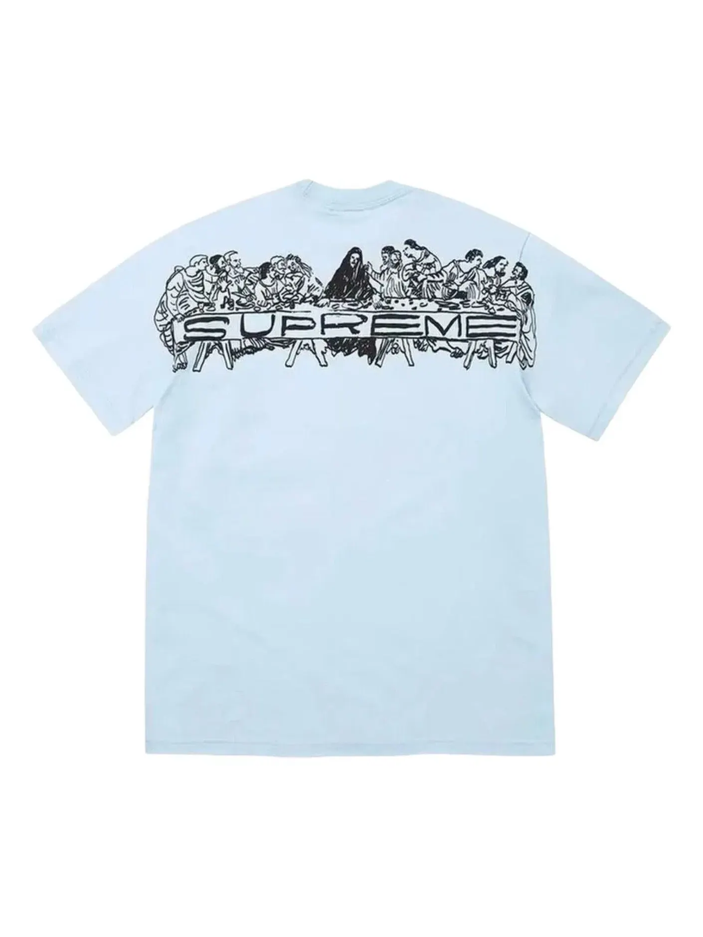 Мужская футболка с принтом Supreme SS26 Supper T-Shirt — изображение 1 из 2, синий