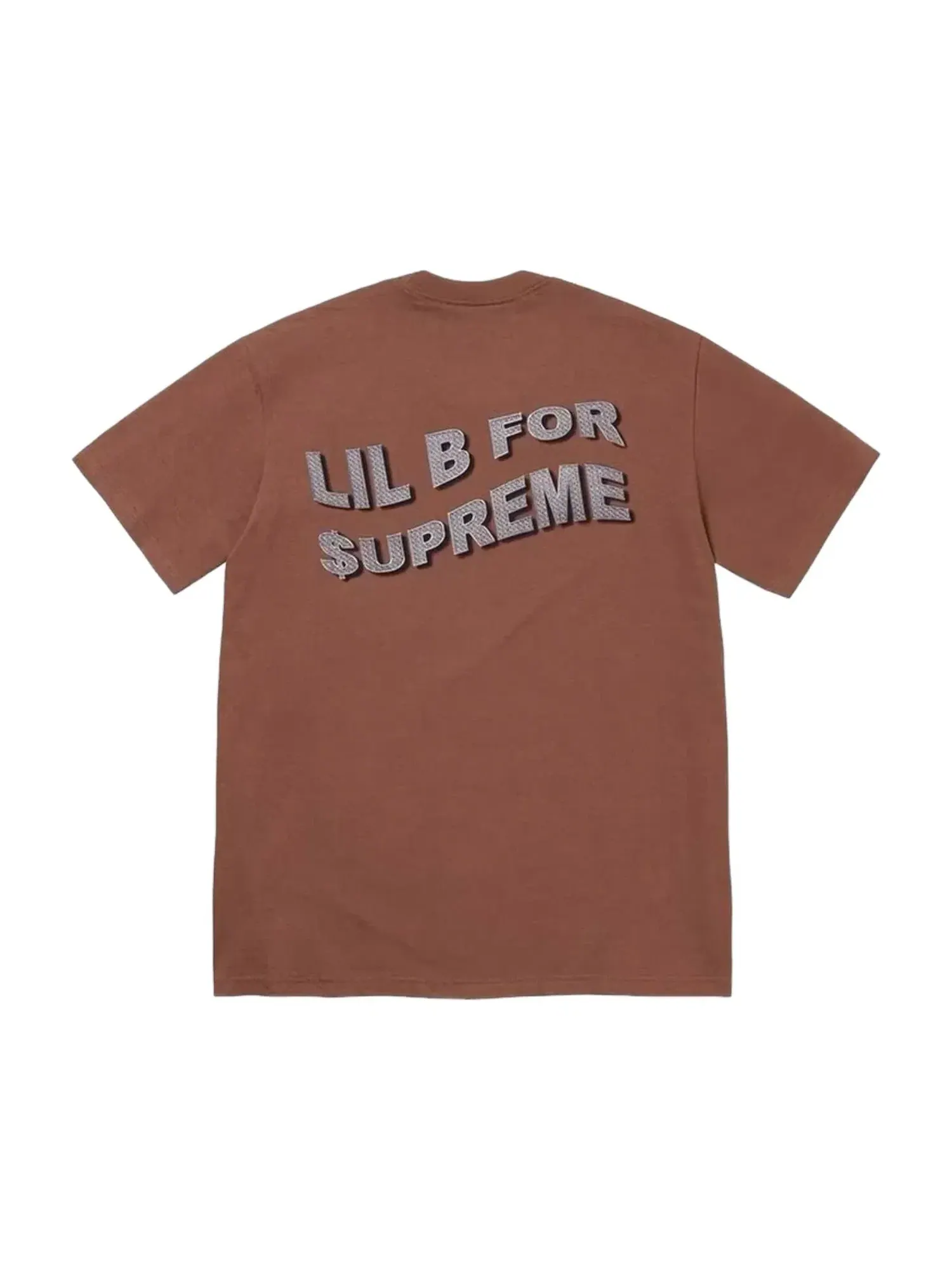 Мужская футболка с принтом Based Supreme — изображение 2 из 2, коричневый