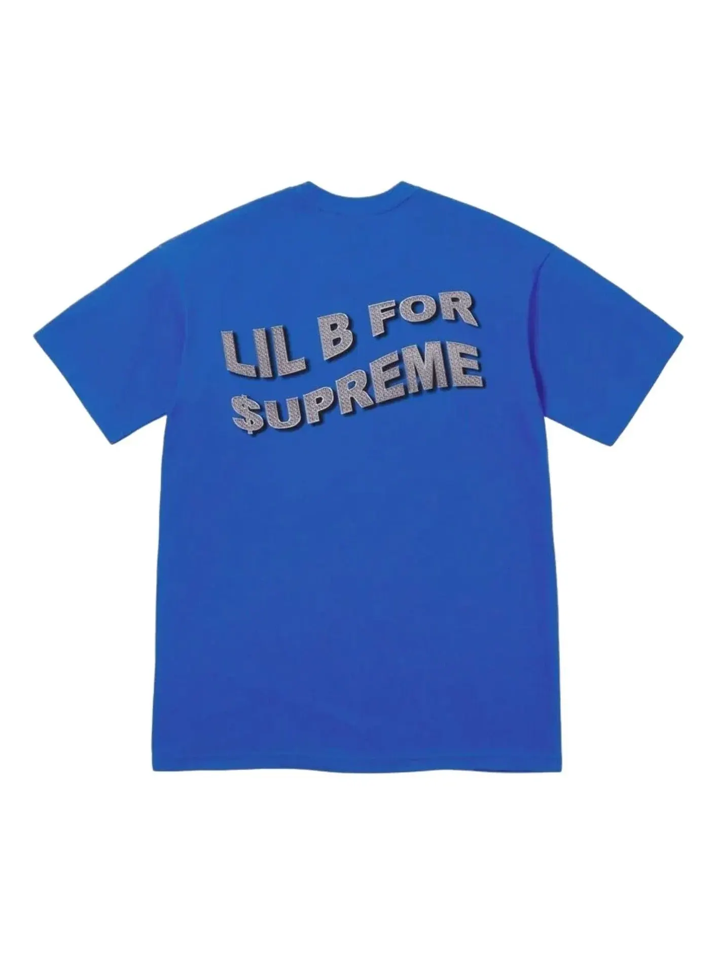 Мужская футболка с принтом Based Supreme — изображение 2 из 2, синий