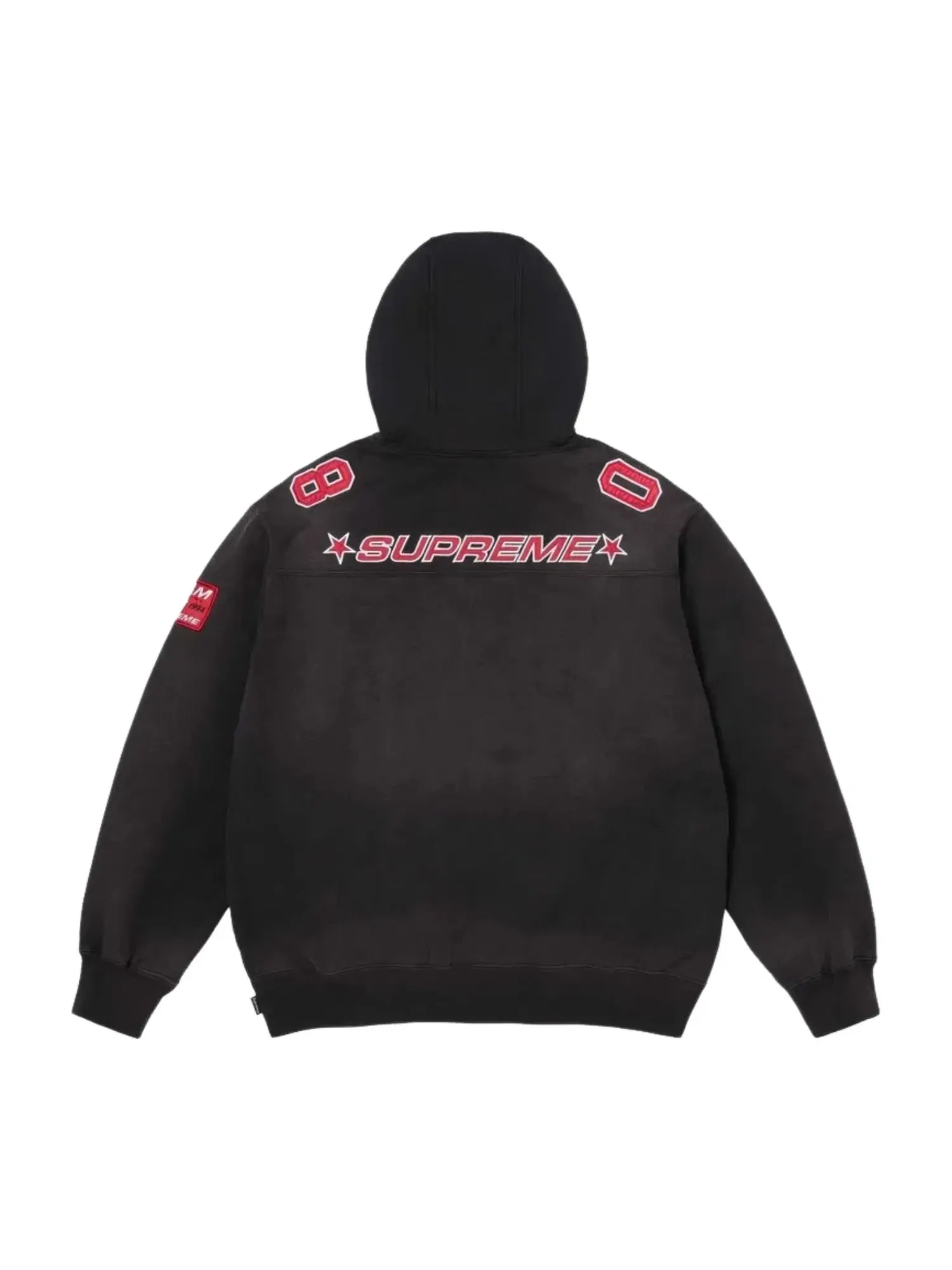 Мужское худи с принтом Football Jersey Supreme — изображение 2 из 2, черный