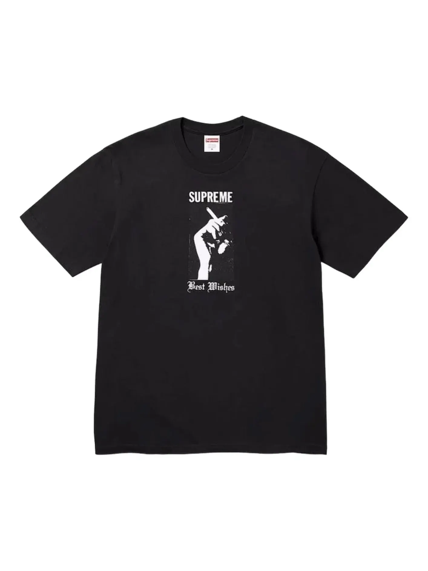Мужская футболка с принтом Wish Supreme — изображение 1 из 1, черный