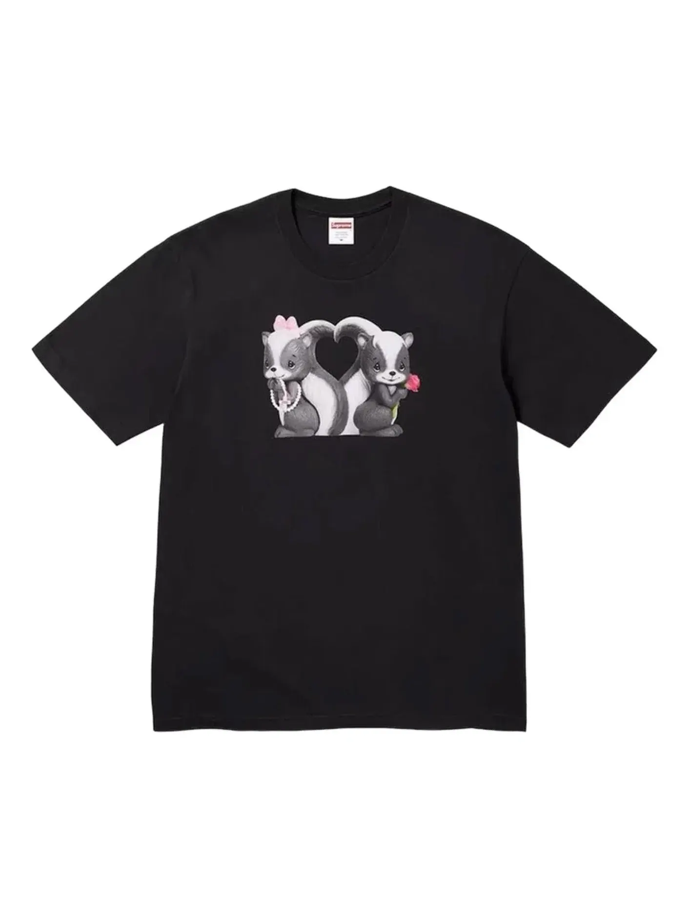Мужская футболка хлопковая Supreme SS26 Skunk T-Shirt — изображение 1 из 1, черный