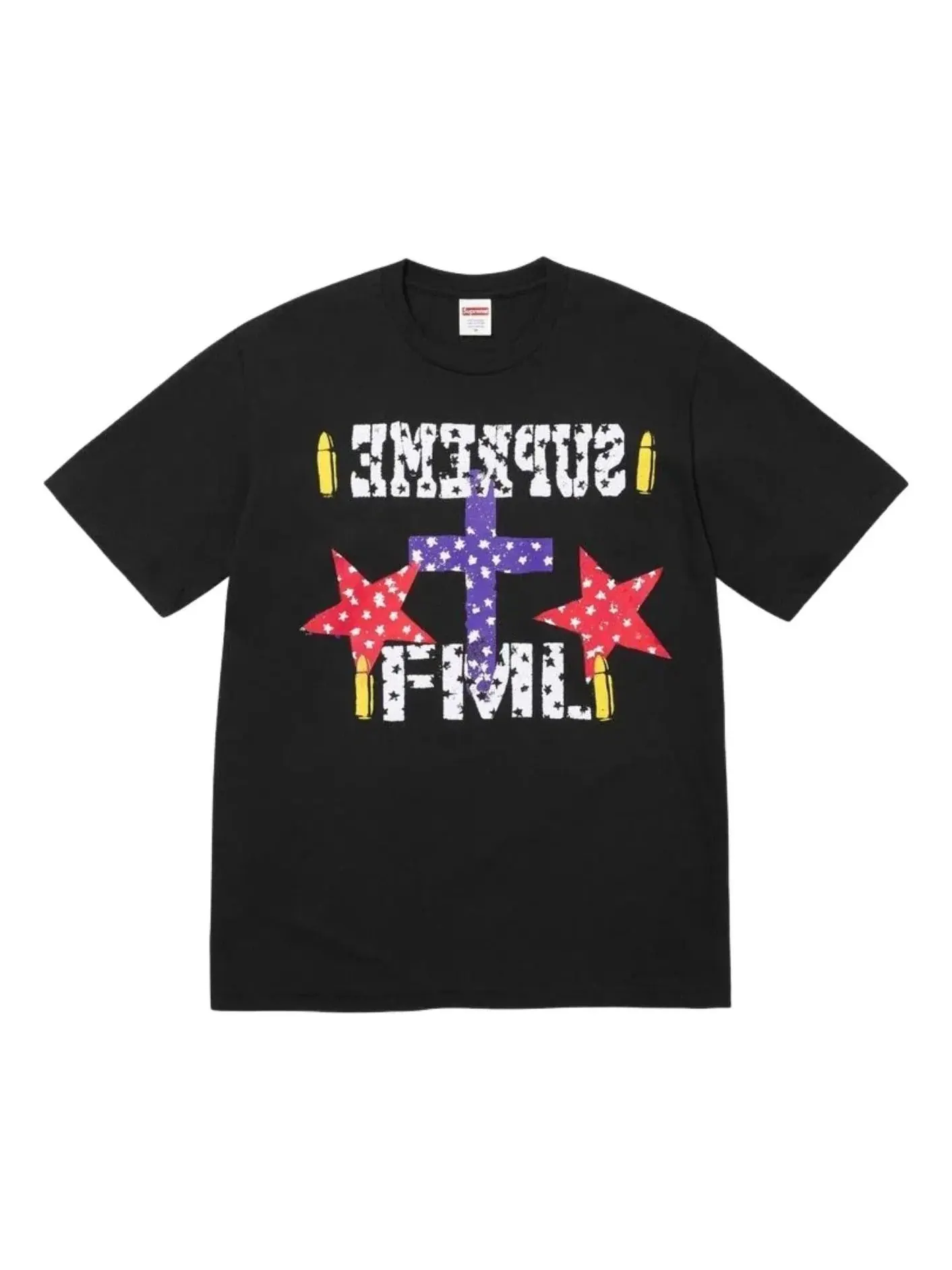Мужская футболка с принтом FML Supreme — изображение 1 из 1, черный