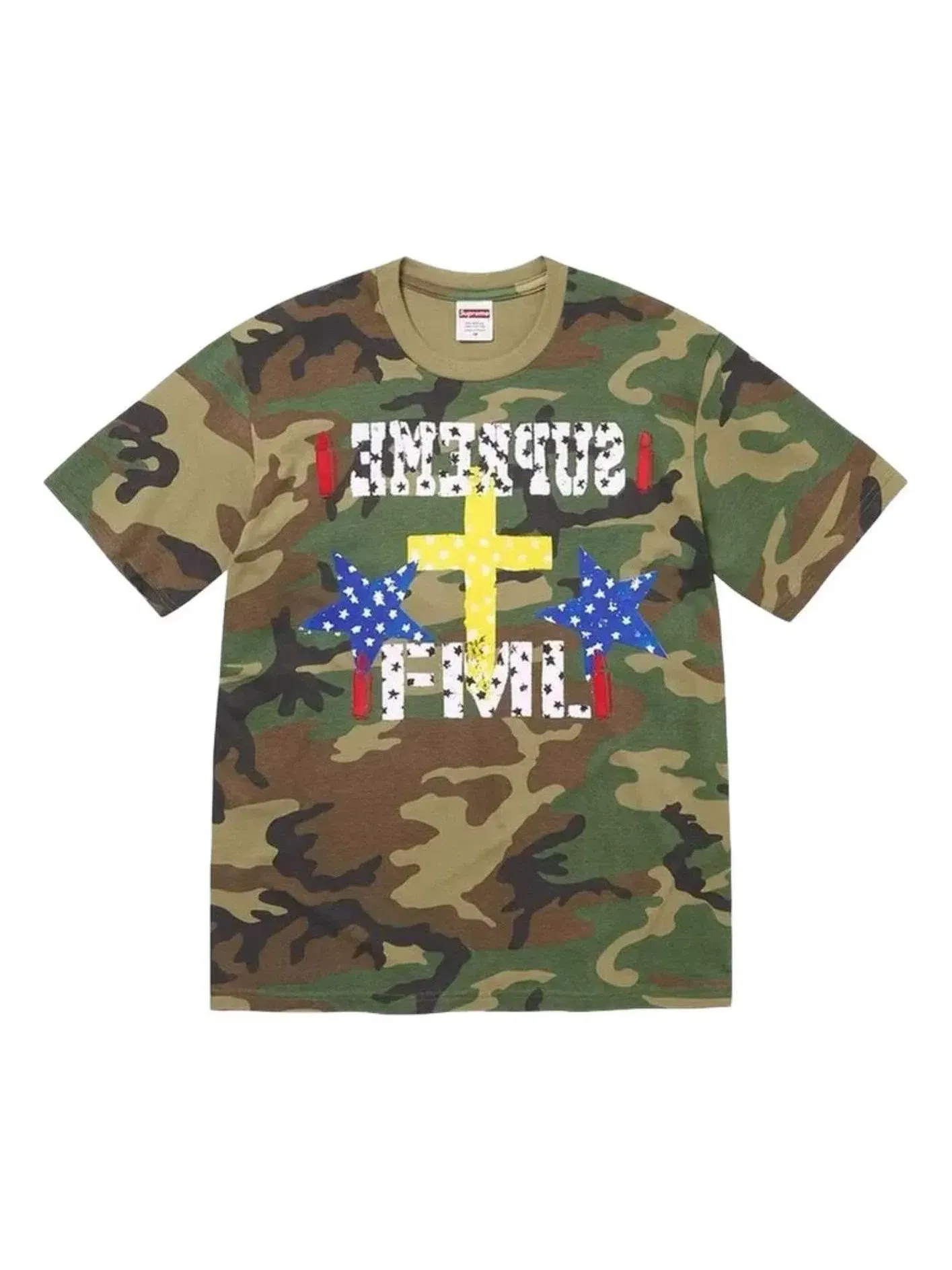 Мужская футболка с принтом FML Supreme — изображение 1 из 1, зеленый