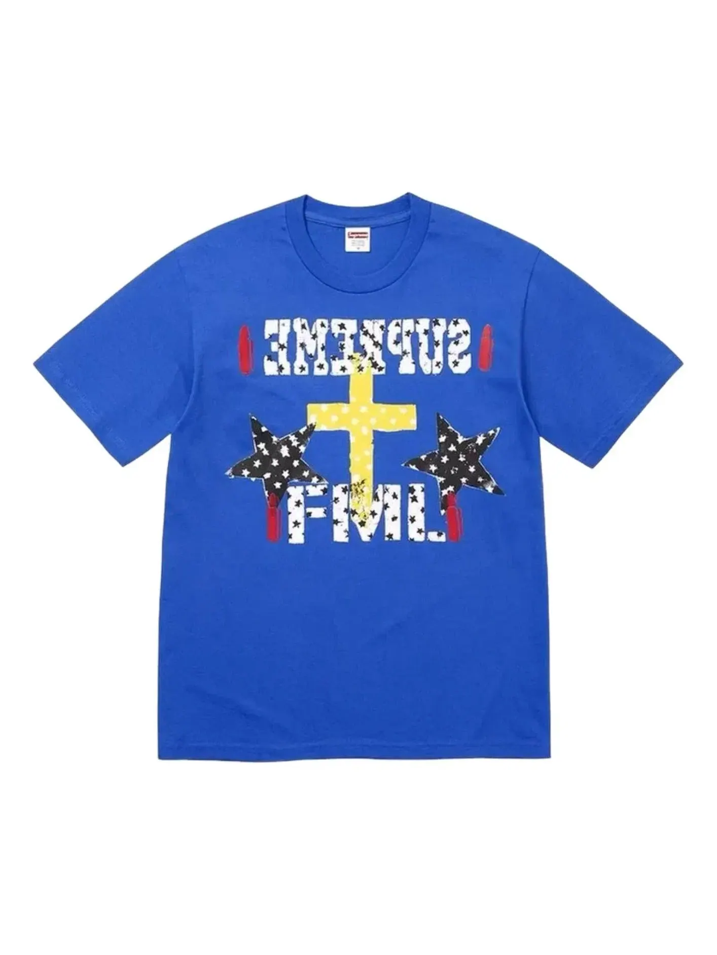 Мужская футболка с принтом Supreme SS26 FML T-Shirt — изображение 1 из 1, синий