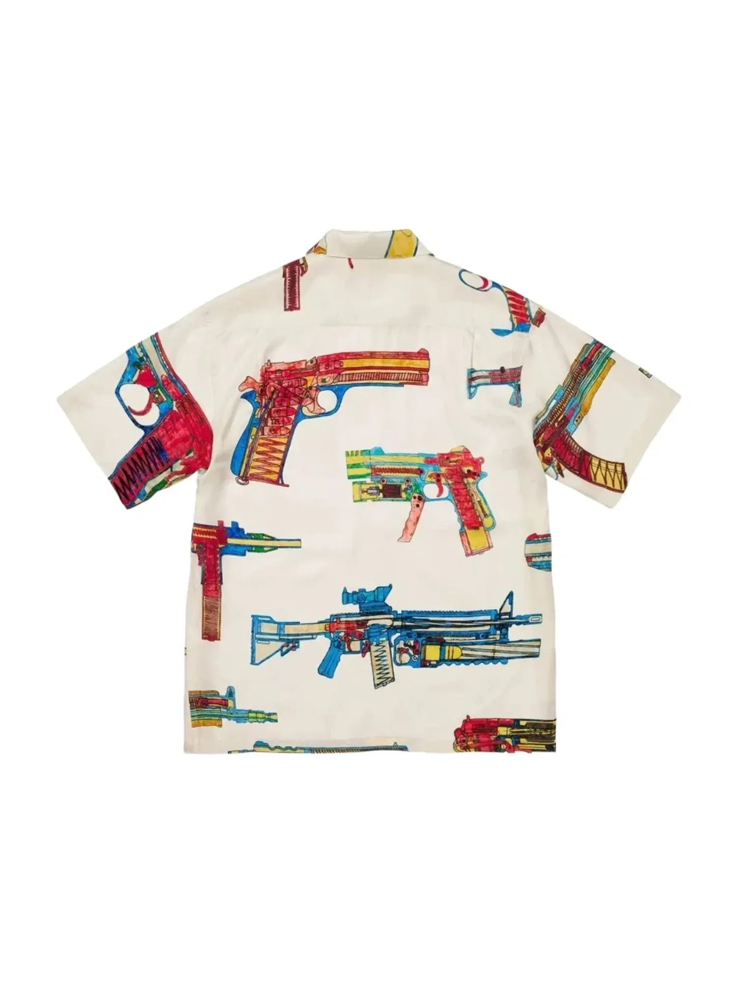 Мужская рубашка с коротким рукавом Guns Silk S/S Shirt Supreme — изображение 2 из 2, белый