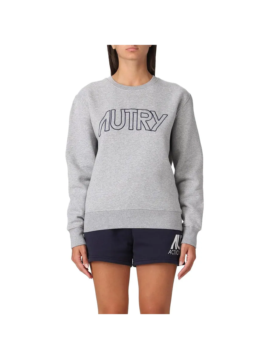 Свитер (WMNS) AUTRY Logo Sweater 'Grey' — изображение 4 из 6, серый