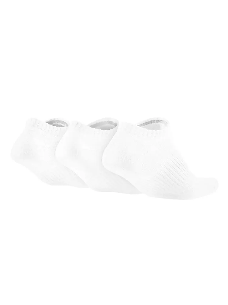 Носки Nike Sports 3 Pairs Breathable Shallow Sports Socks Couple Style 3 Pairs White — изображение 2 из 5, белый