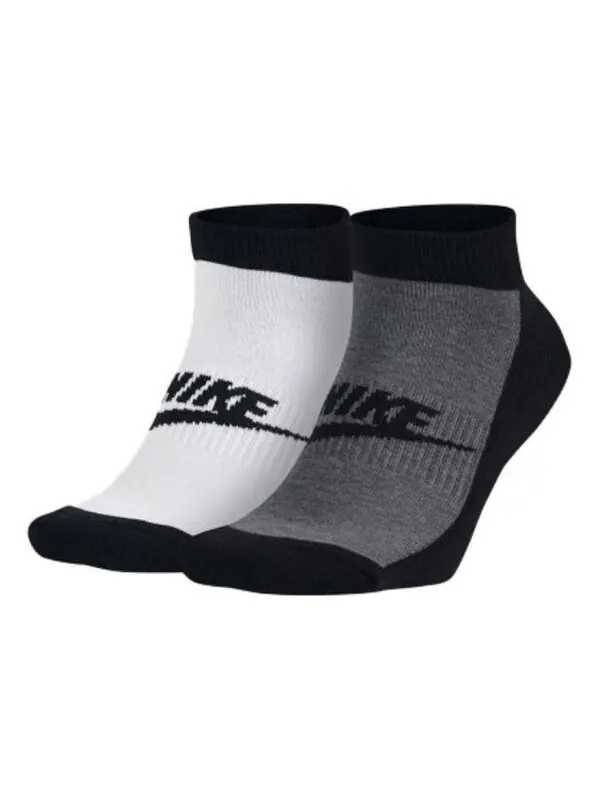 Носки с рисунком, носки без показа, 2 пары Nike — изображение 1 из 1, серый/белый