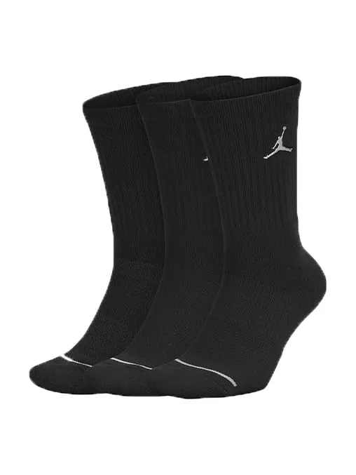 Носки Air Jordan Everyday Max Crew Basketball Sports Socks 3 Pairs 'Black' — изображение 1 из 2, черный