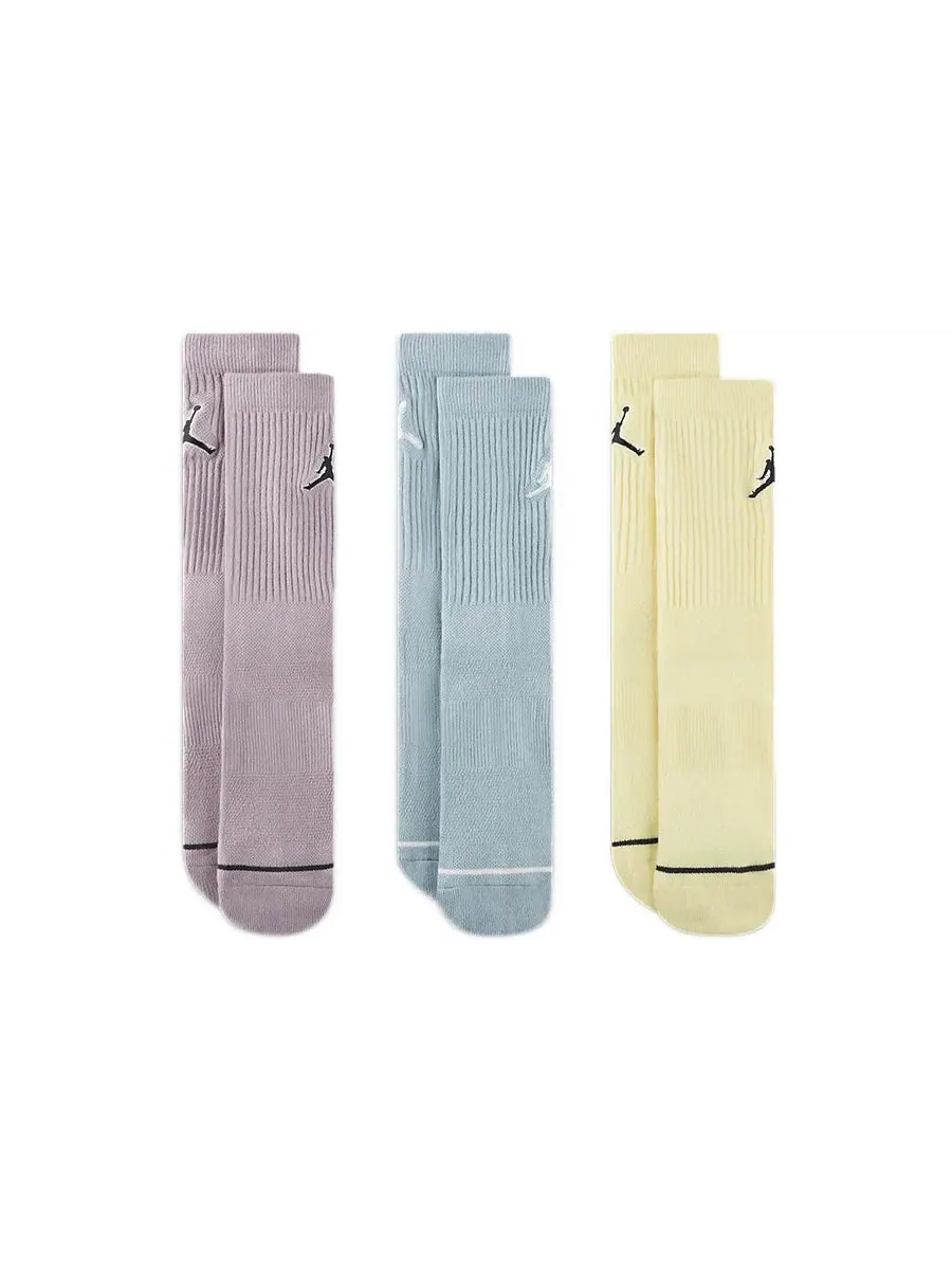 Носки Air Jordan Everyday Max Crew Basketball Socks 'Lilac Blue Yellow' — изображение 3 из 4, синий
