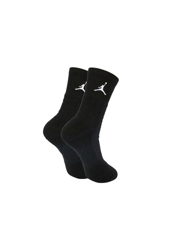 Носки Air Jordan Ultimate Flight 2.0 Flying Man Logo Basketball Training Mid Tops Socks Black — изображение 2 из 2, черный