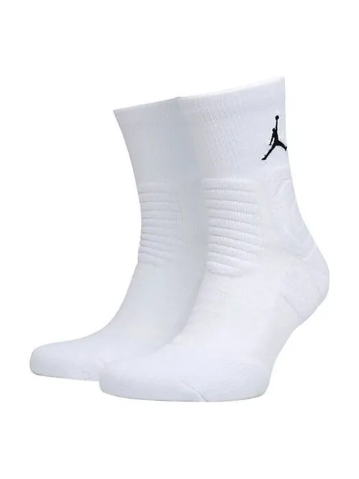 Носки Air Jordan Ultimate Flight 2.0 Flying Man Logo Basketball Training Mid Tops Socks One Pair — изображение 1 из 2, белый