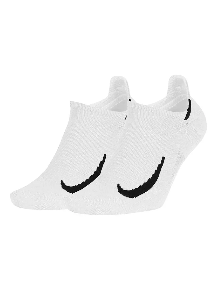 Носки Nike Casual Sports Breathable Running Socks 2 Pairs White — изображение 1 из 1, белый