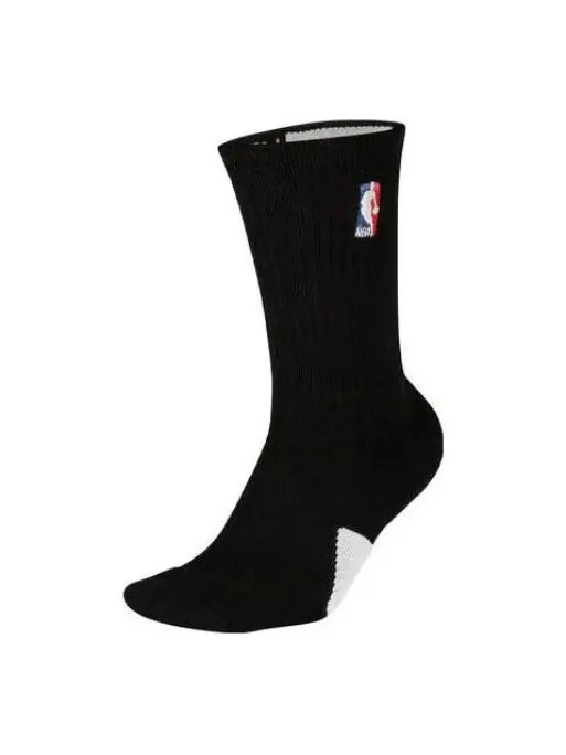 Носки Air Jordan x NBA Logo Crew Socks 'Black' — изображение 1 из 1, черный/мульти