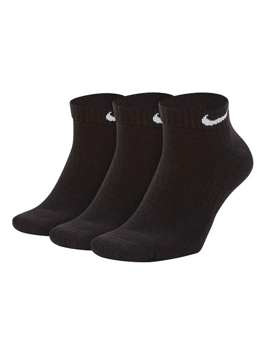 Носки Nike Shock Absorption Training Socks Couple Style 3 Pairs Black — изображение 1 из 2, черный