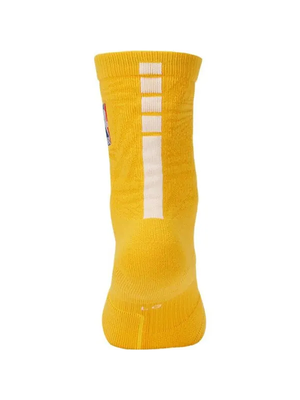 Носки Nike NBA Los Angeles Lakers City Edition Socks 'Yellow' — изображение 3 из 3, желтый