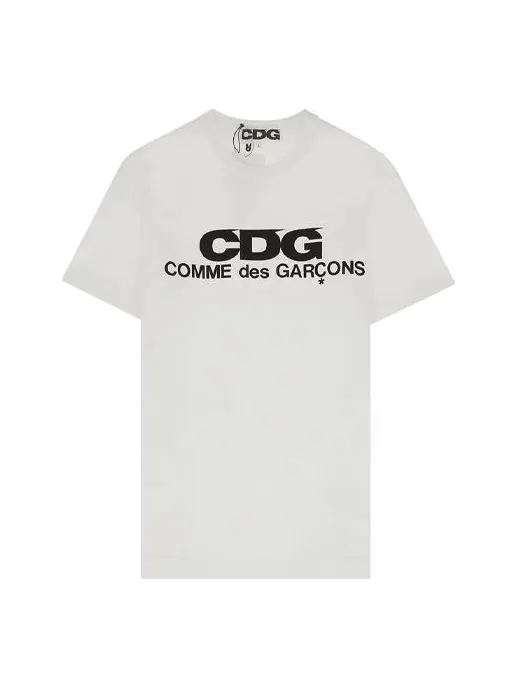 Футболка COMME des GARCONS CDG Classical Logo Applique Short-sleeve Tee Unisex White — изображение 1 из 2, белый