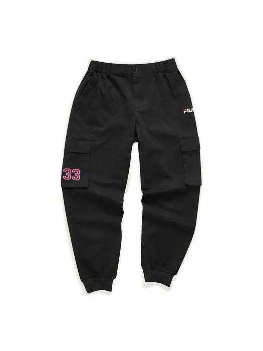 Брюки fila casual knitted trousers for men black Fila Fusion — черный