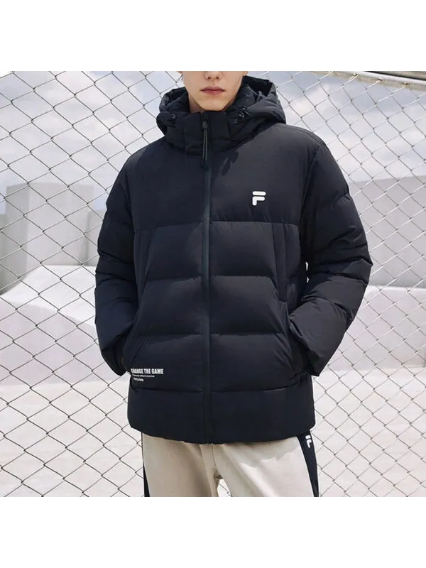 Куртка hooded down jacket 'black' Fila Fusion — изображение 3 из 3, черный