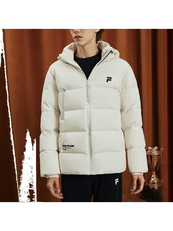 Куртка hooded down jacket 'white' Fila Fusion — изображение 2 из 3, белый