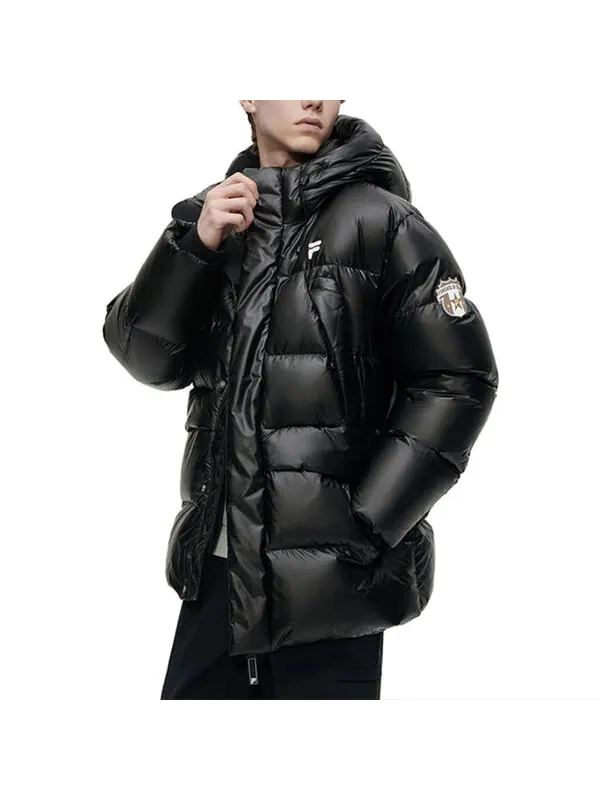 Куртка down jacket 'black' Fila Fusion — изображение 3 из 4, черный