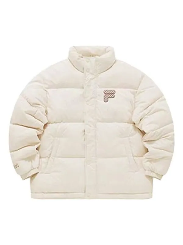 Куртка logo printed down jacket 'beige' Fila Fusion — изображение 1 из 2, бежевый