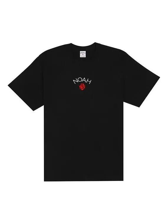 Футболка rose logo t-shirt 'black' Noah — изображение 1 из 1, черный