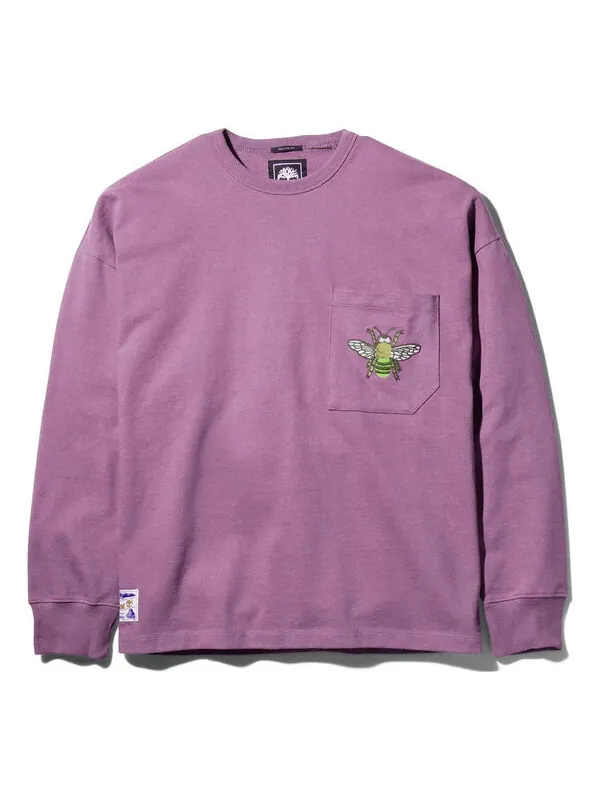 Футболка x billionaire boys club's bee line pocket long sleeves t-shirt 'purple' Timberland — изображение 1 из 3