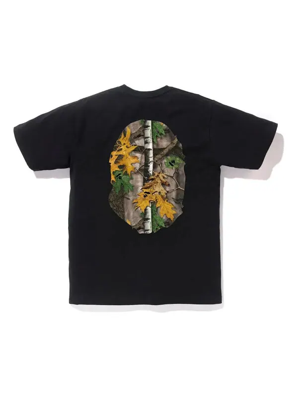 Футболка forest camo big ape head t-shirt 'black beige' A Bathing Ape — изображение 2 из 2, черный/бежевый