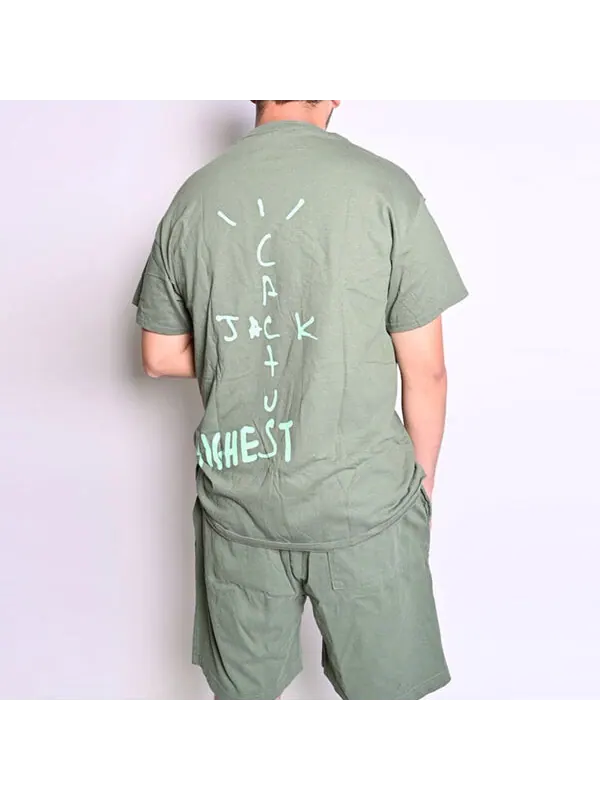 Шорты cactus jack x jordan shorts 'green' Travis Scott — изображение 4 из 4, зеленый